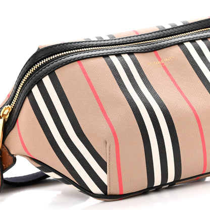 Burberry E-Canvas Icon Stripe Sonny Bum Bag Archive Beige 8 of 12