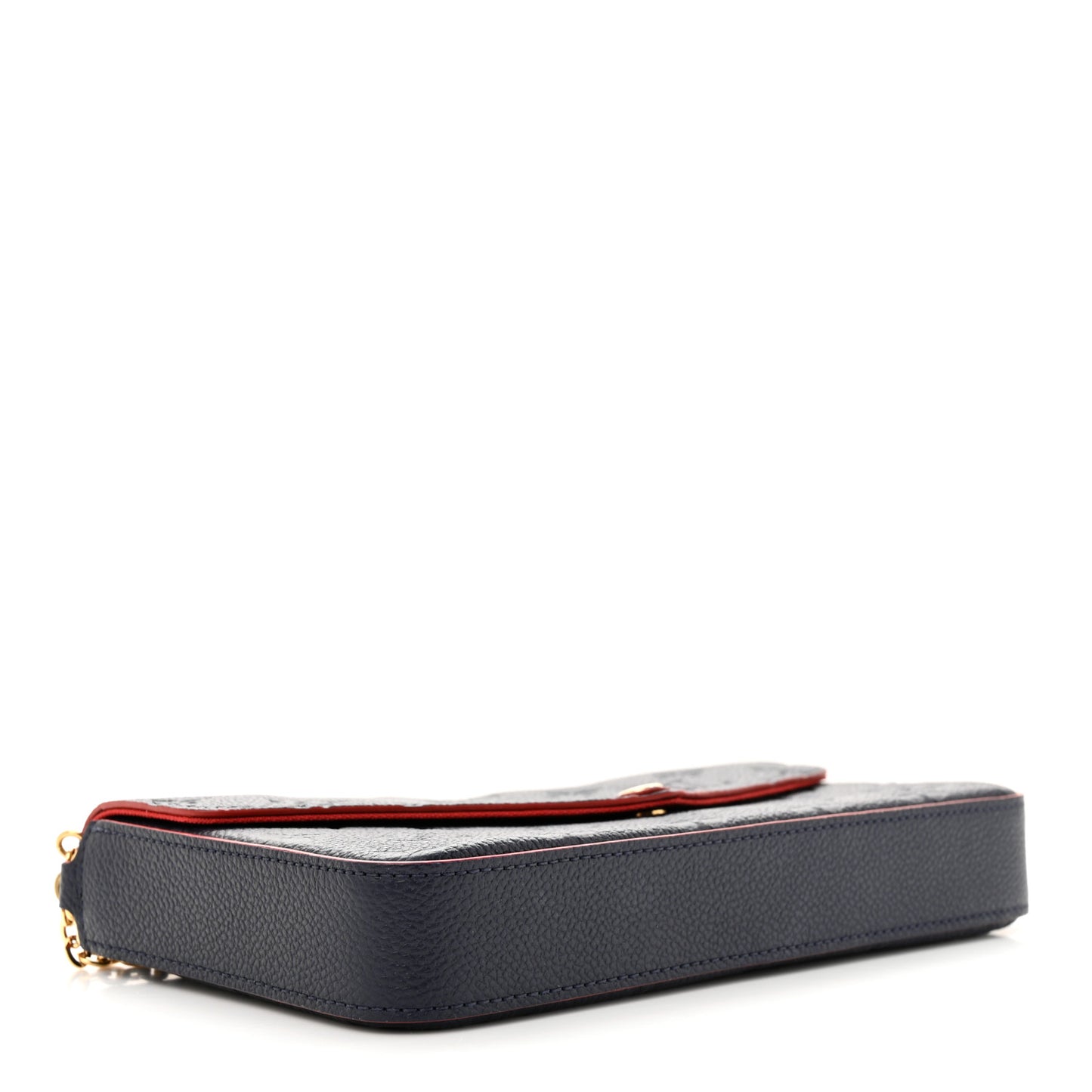 Empreinte Pochette Felicie Chain Wallet Marine Rouge