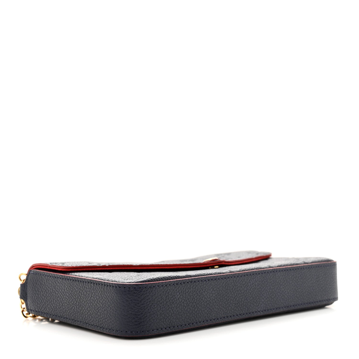 Louis Vuitton Empreinte Pochette Felicie Chain Wallet Marine Rouge 5 of 11