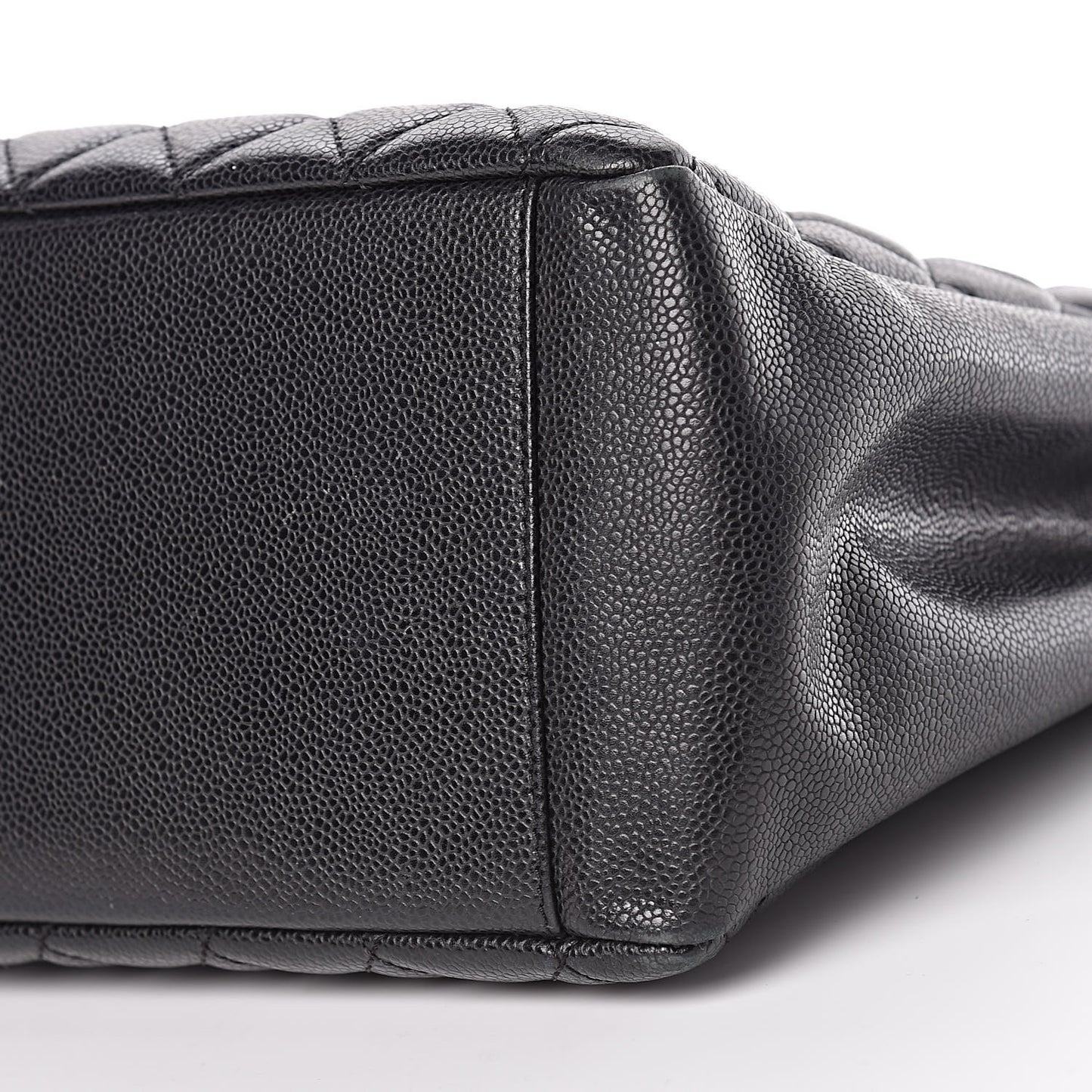 Caviar Quilted Grand Shopping Tote GST Black