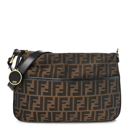 Fendi Zucca Vitello Chef Crossbody Bag Tobacco Moro 1 of 9