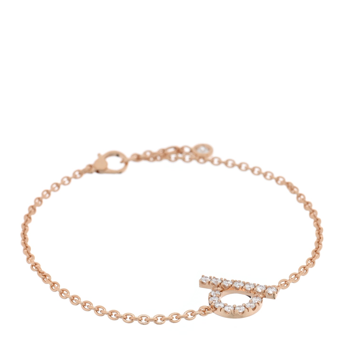 18K Rose Gold Diamond Finesse Bracelet LG