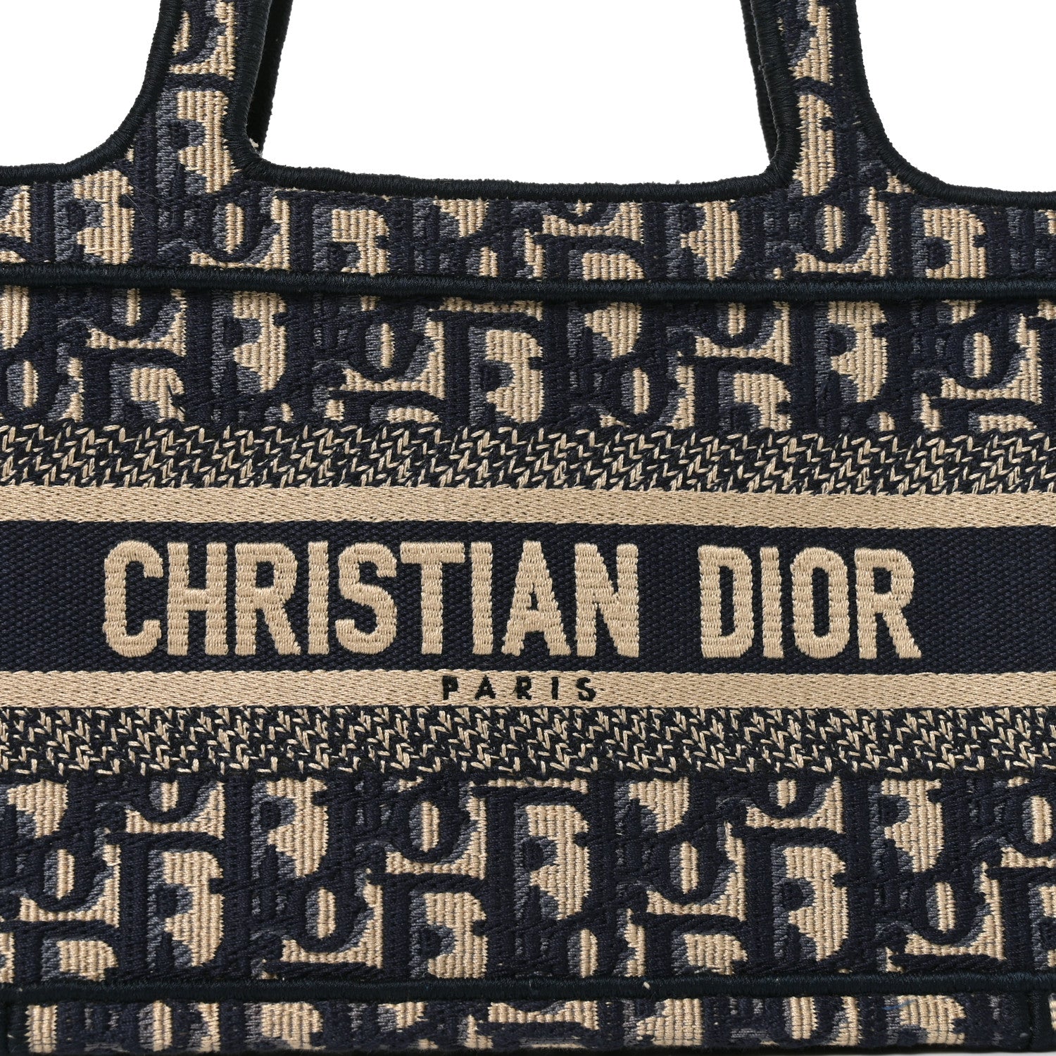 Christian Dior Oblique Mini Book Tote Blue Multicolor 7 of 11