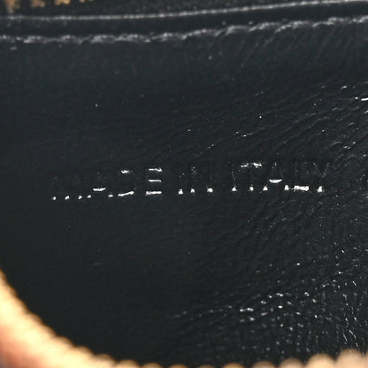 Balenciaga Shiny Calfskin Crocodile Embossed Neo Classic Long Coin Case Card Holder on Strap Black 6 of 9