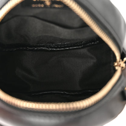 Chanel Lambskin Quilted Studded Round Clutch With Chain Black 5 of 10