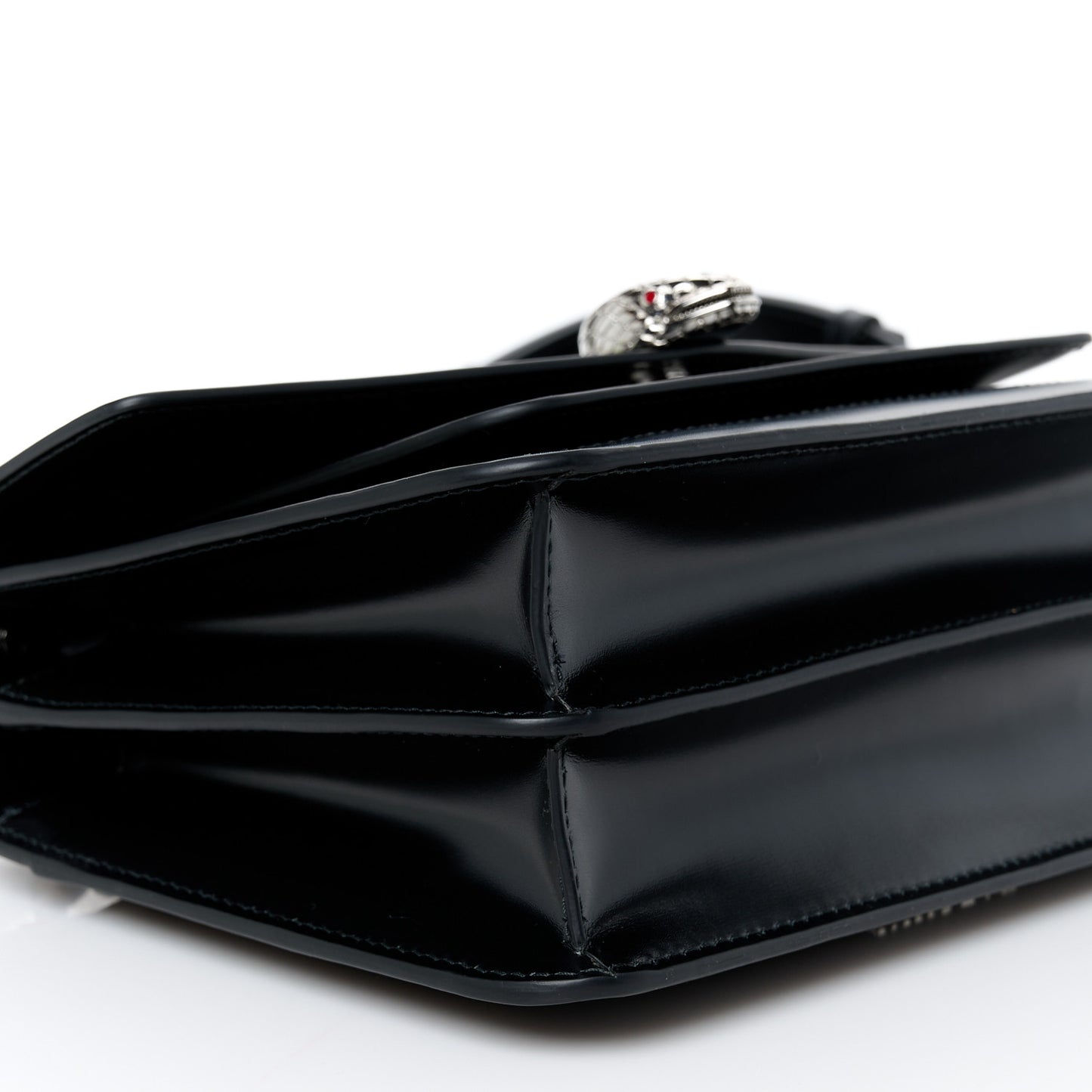 Nappa Serpenti Forever Large Maxi Chain Crossbody Bag Black
