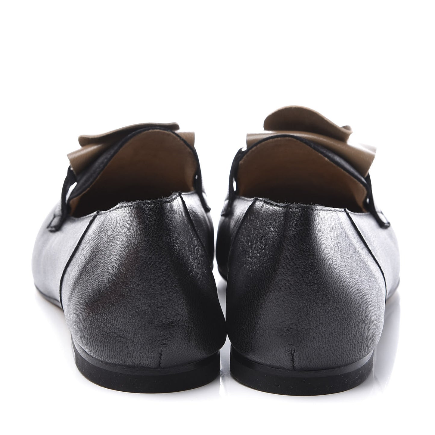Supple Goatskin Womens Time Loafers 36.5 Black