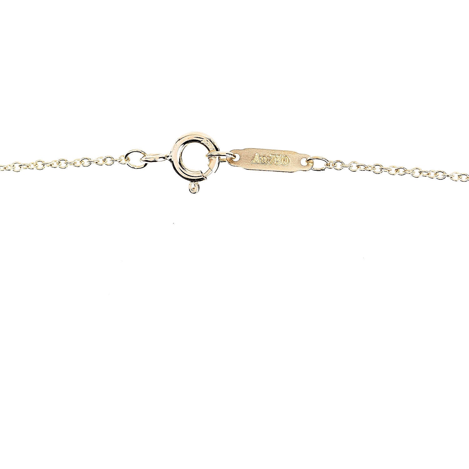 Tiffany 18K Yellow Gold Twist Heart Pendant Necklace 4 of 5