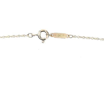 Tiffany 18K Yellow Gold Twist Heart Pendant Necklace 4 of 5