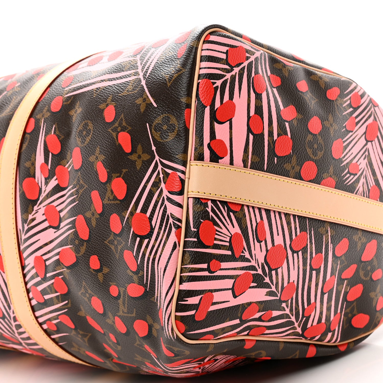 Louis Vuitton Monogram Jungle Dots Keepall Bandouliere 50 Sugar Pink Poppy 10 of 10
