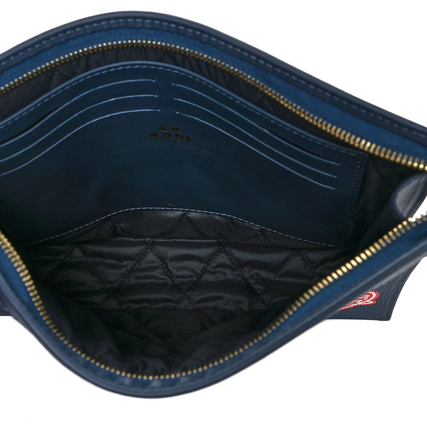 X NIGO Taurillon Monogram Denim Drip Pochette Voyage MM Blue