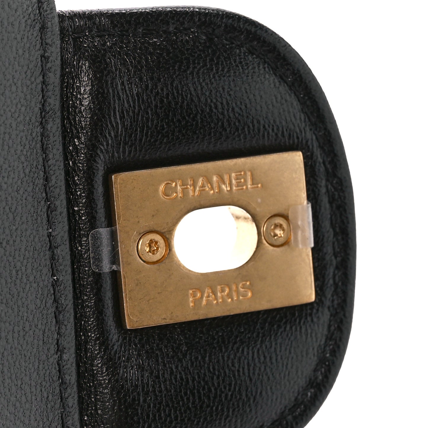 Lambskin Quilted Mini Strass On Top Flap Black