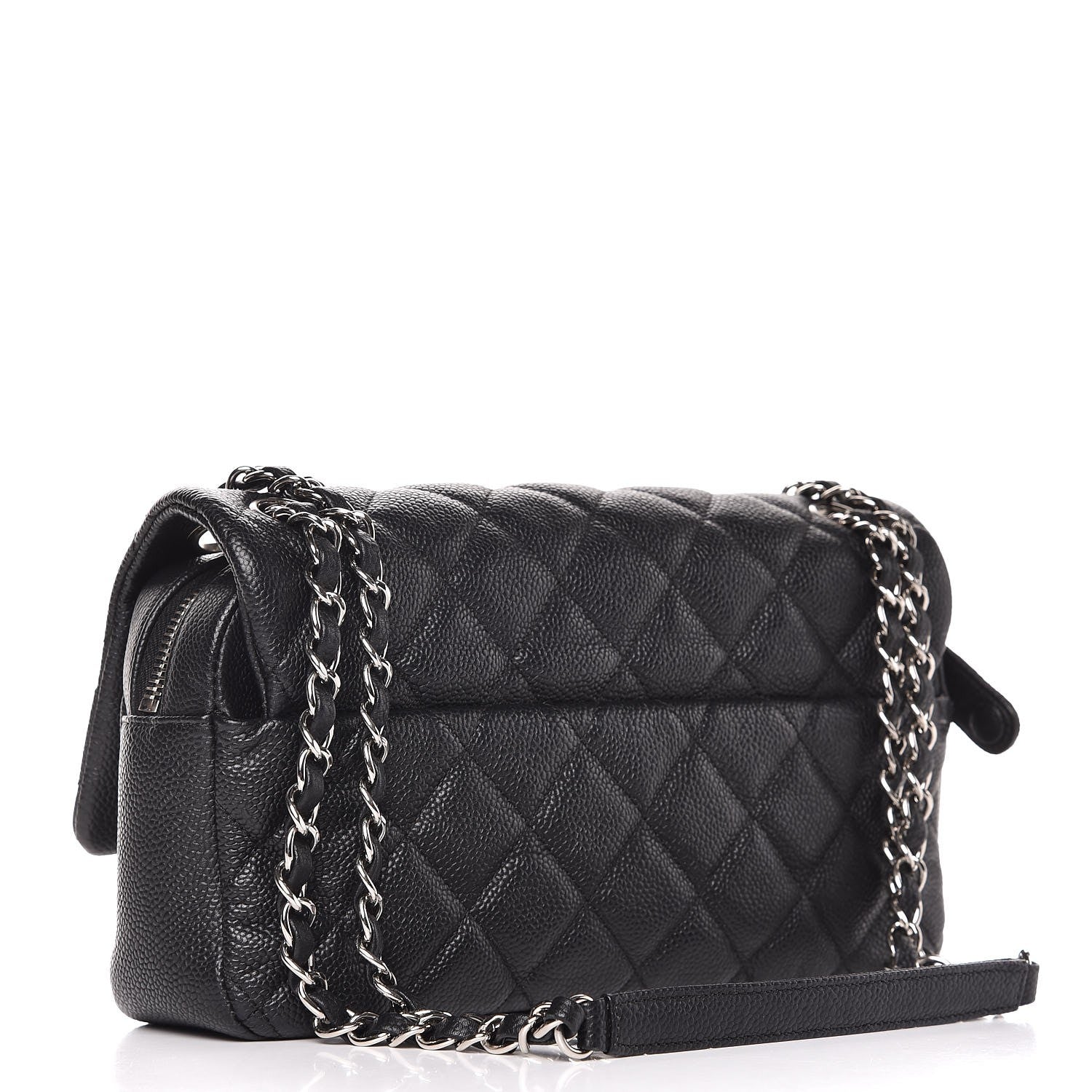 Chanel Caviar Quilted Medium Easy Flap Black 3 of 7
