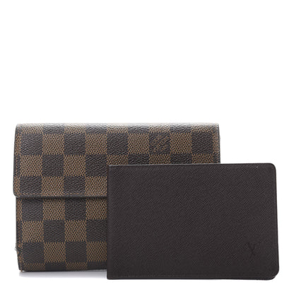 Louis Vuitton Damier Ebene Porte Tresor Etui Papier Wallet 1 of 19