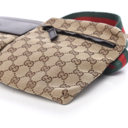 Gucci GG Monogram Double Pocket Belt Bag Dark Brown 10 of 11
