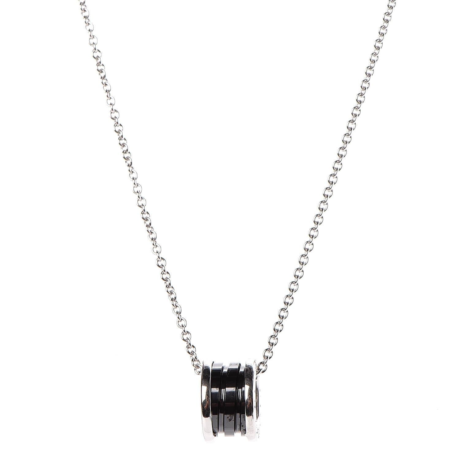 Bulgari Sterling Silver Ceramic Save The Children Pendant Necklace 1 of 5