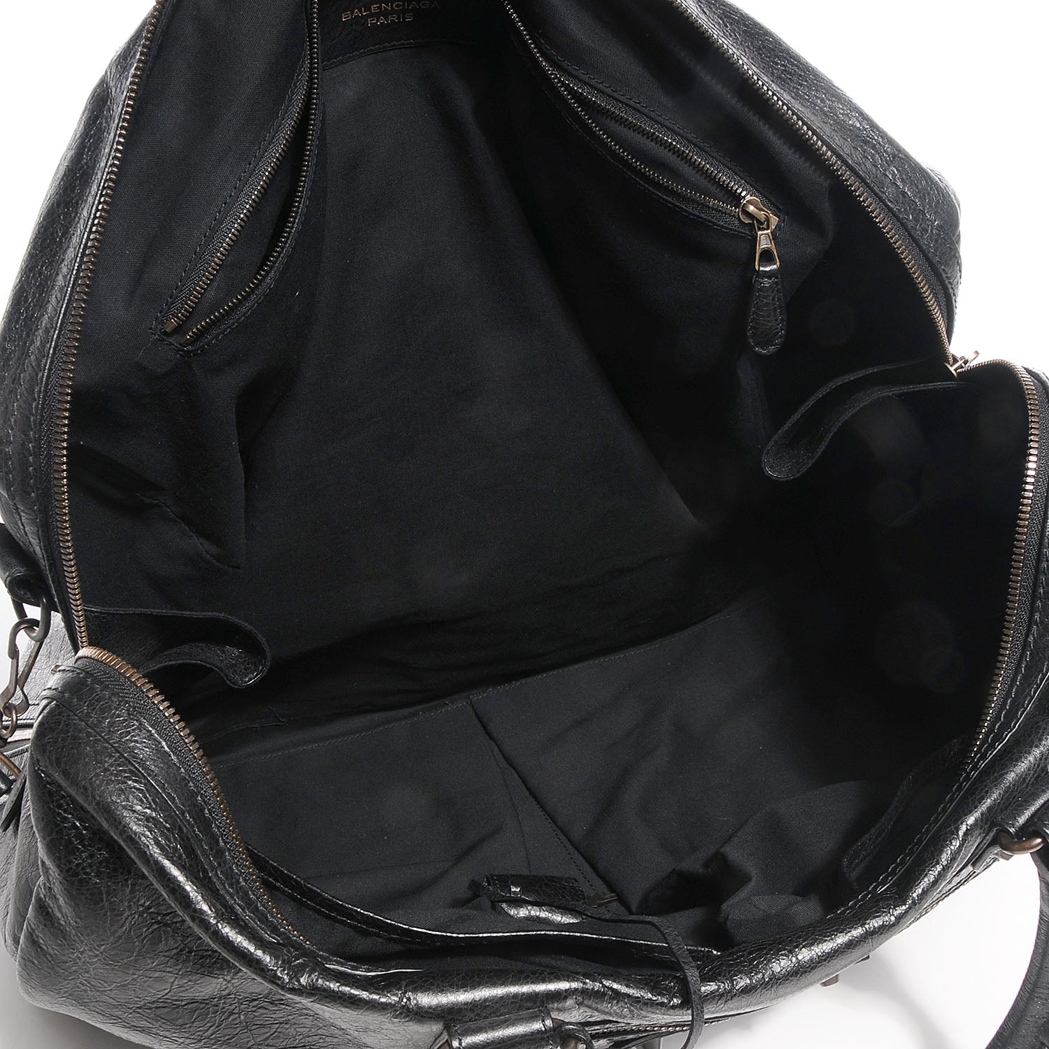 Balenciaga Agneau 24Hour Voyage Travel Bag Black 9 of 14