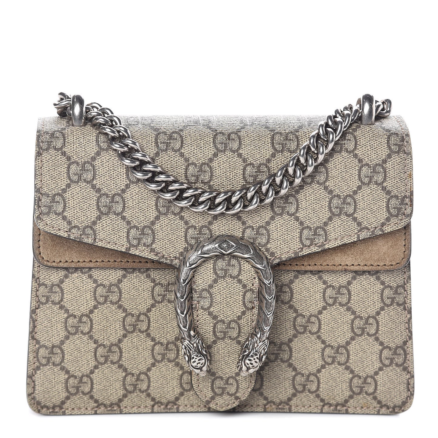 GG Supreme Monogram Mini Dionysus Shoulder Bag Taupe