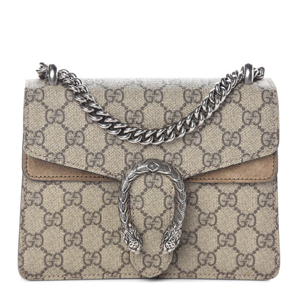 Gucci GG Supreme Monogram Mini Dionysus Shoulder Bag Taupe 1 of 9