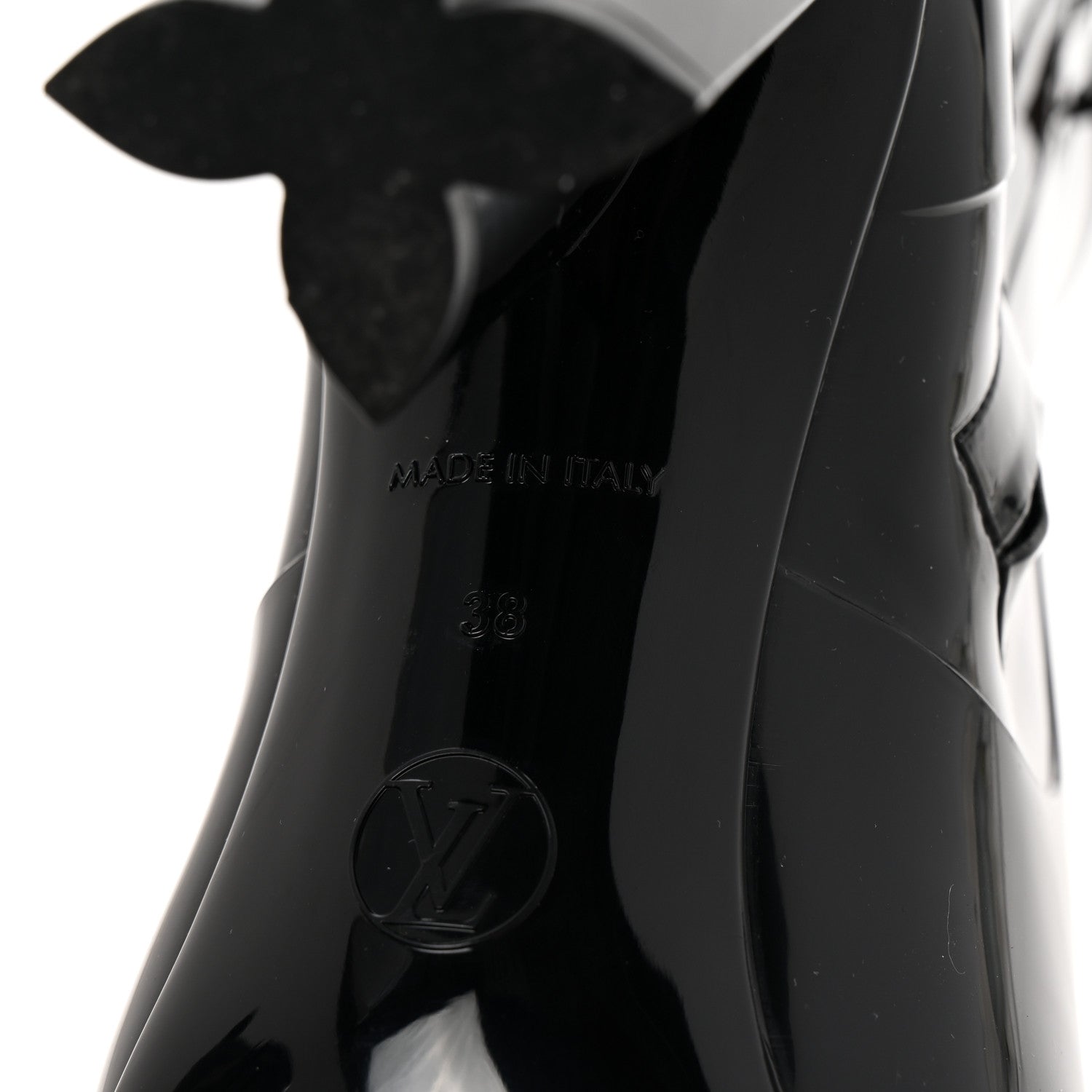 Louis Vuitton Rubber Silhouette Ankle Boots 38 Black 7 of 11
