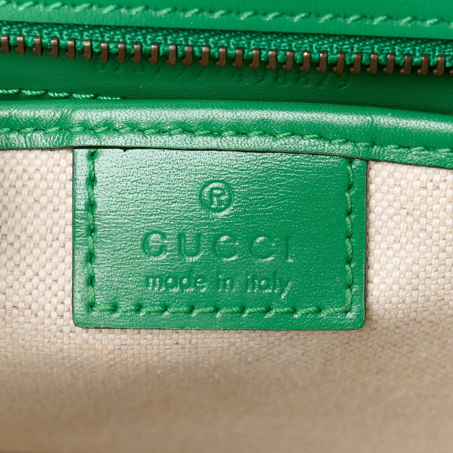 Boarded Dyana Lux Calfskin Web Small Bamboo 1947 Top Handle Bag Spring Green