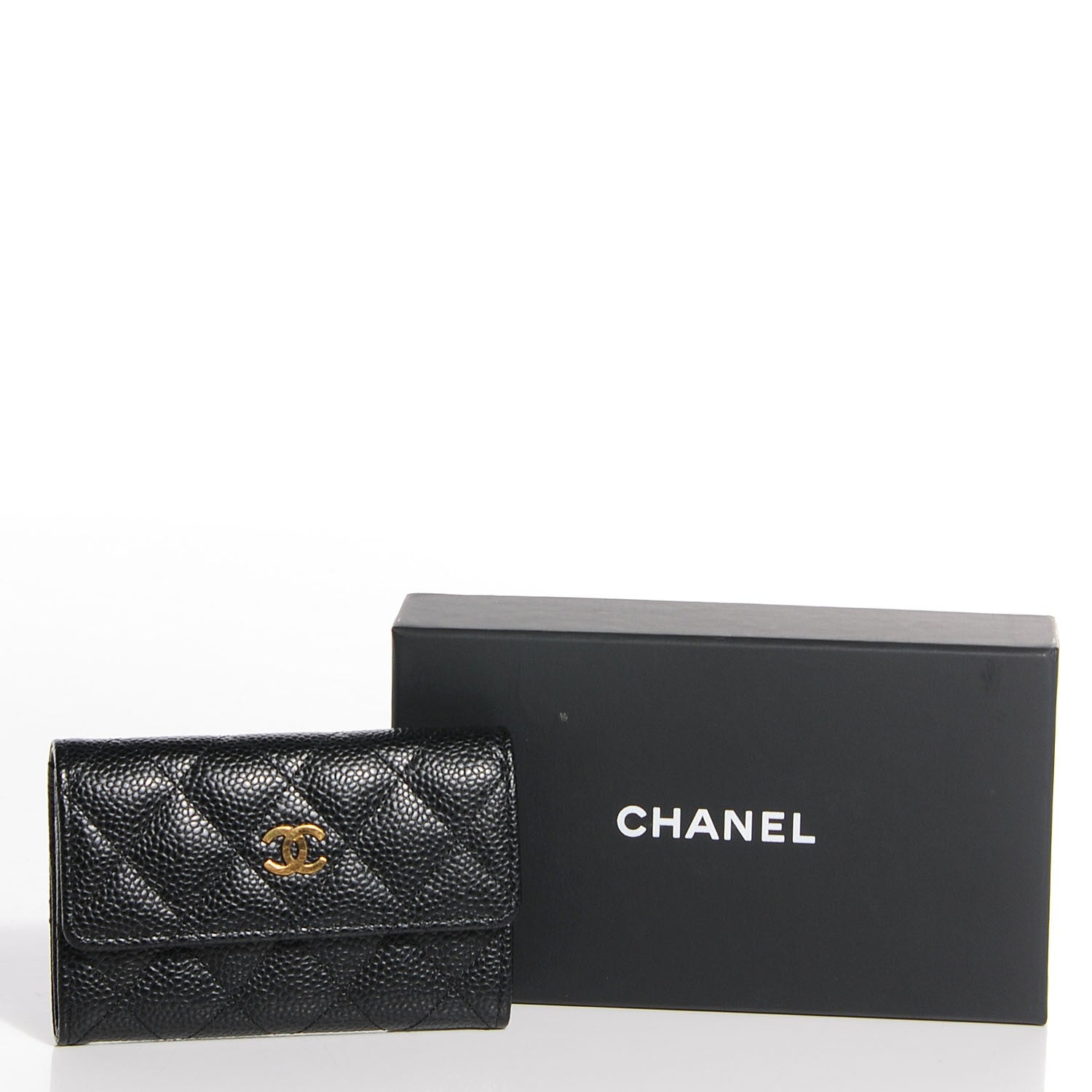 Chanel Caviar Quilted Flap Card Holder Black 9 of 9
