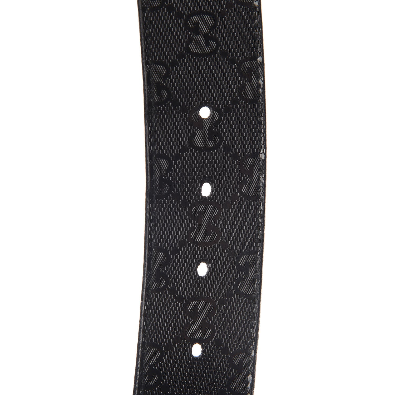 Gucci Imprime Monogram Interlocking G Belt 95 38 Black 5 of 10
