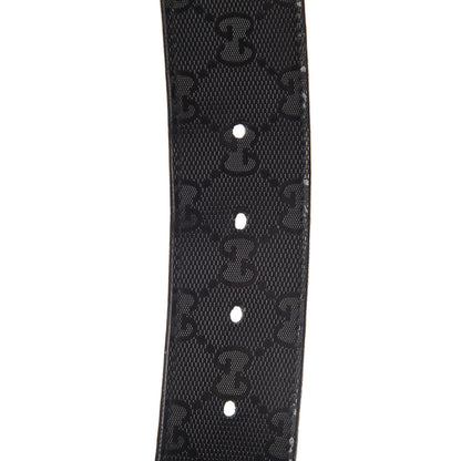 Gucci Imprime Monogram Interlocking G Belt 95 38 Black 5 of 10