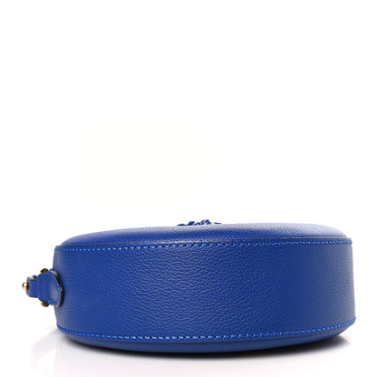 Versace Calfskin La Medusa Round Camera Bag Blue 4 of 8