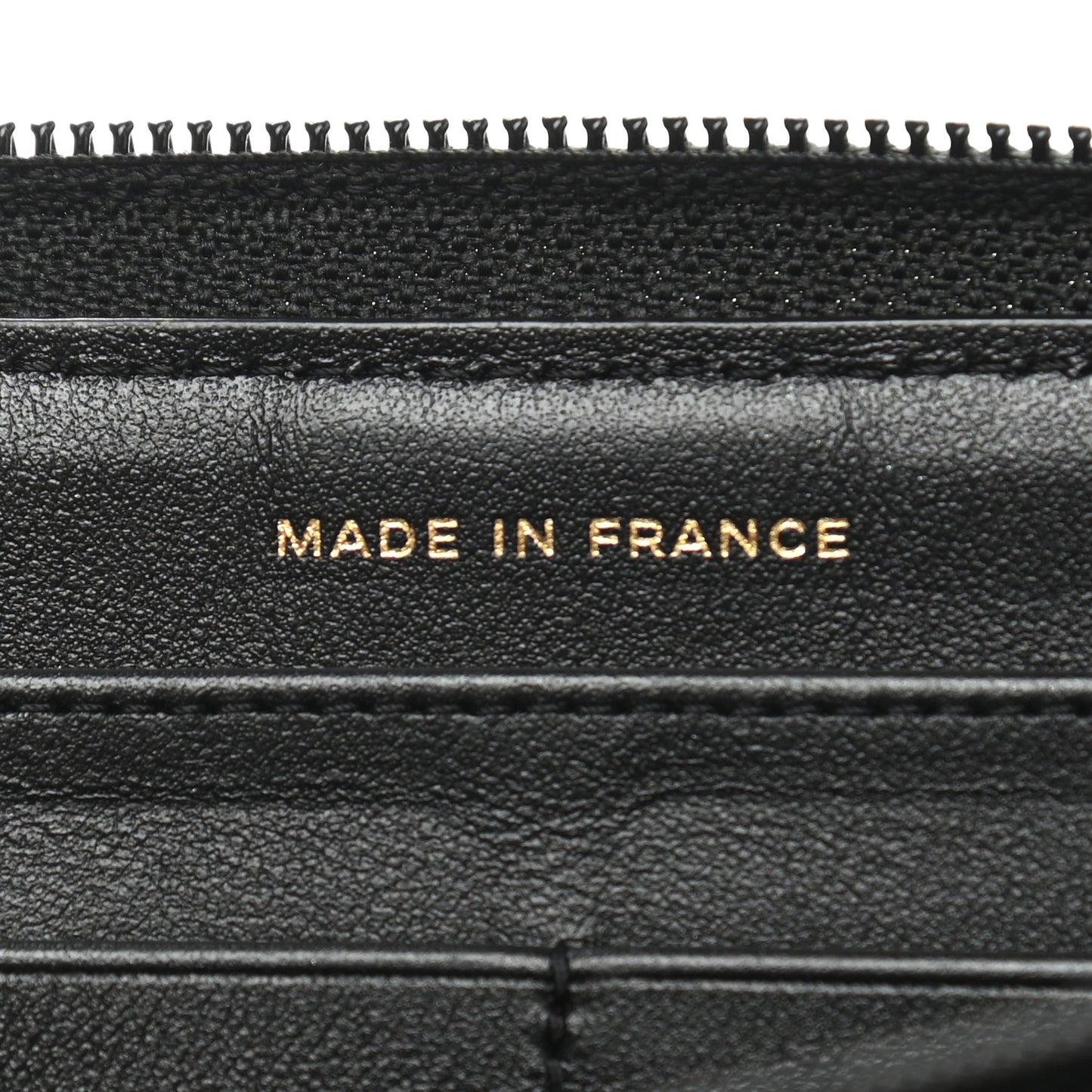 Caviar Quilted Boy Long Zip Around Wallet Black