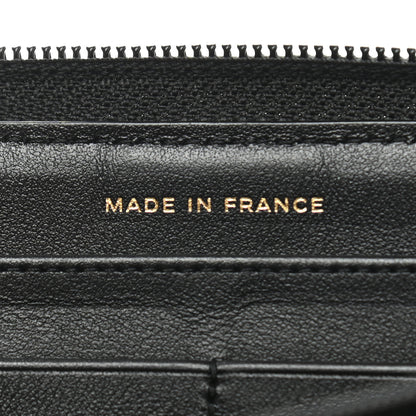 Chanel Caviar Quilted Boy Long Zip Around Wallet Black 7 of 8