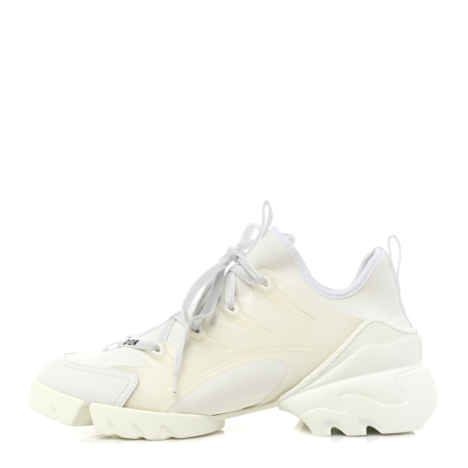 Christian Dior Technical Fabric Rubber Womens D-Connect Sneakers 40 White 1 of 9