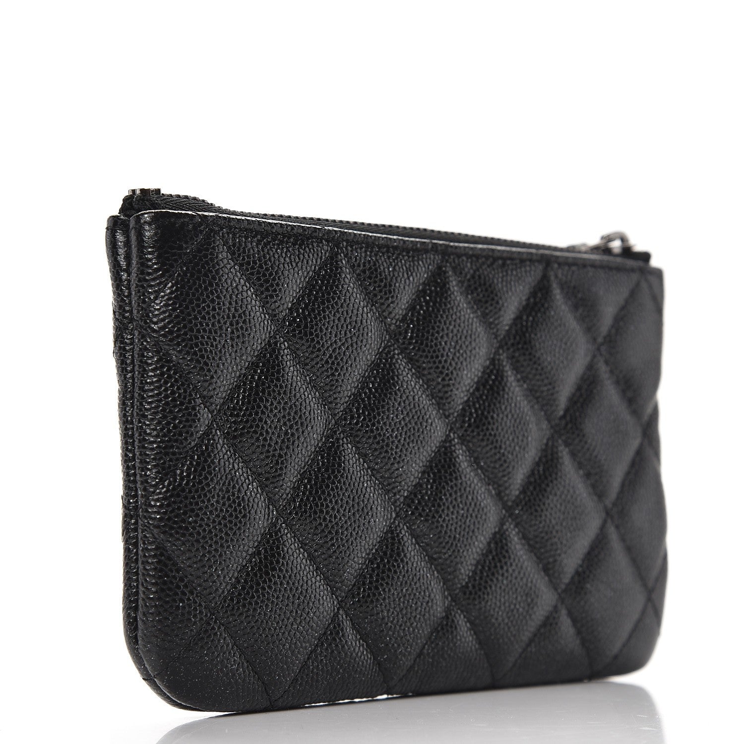 Chanel Iridescent Caviar Quilted Small Cosmetic Case Black 3 of 8