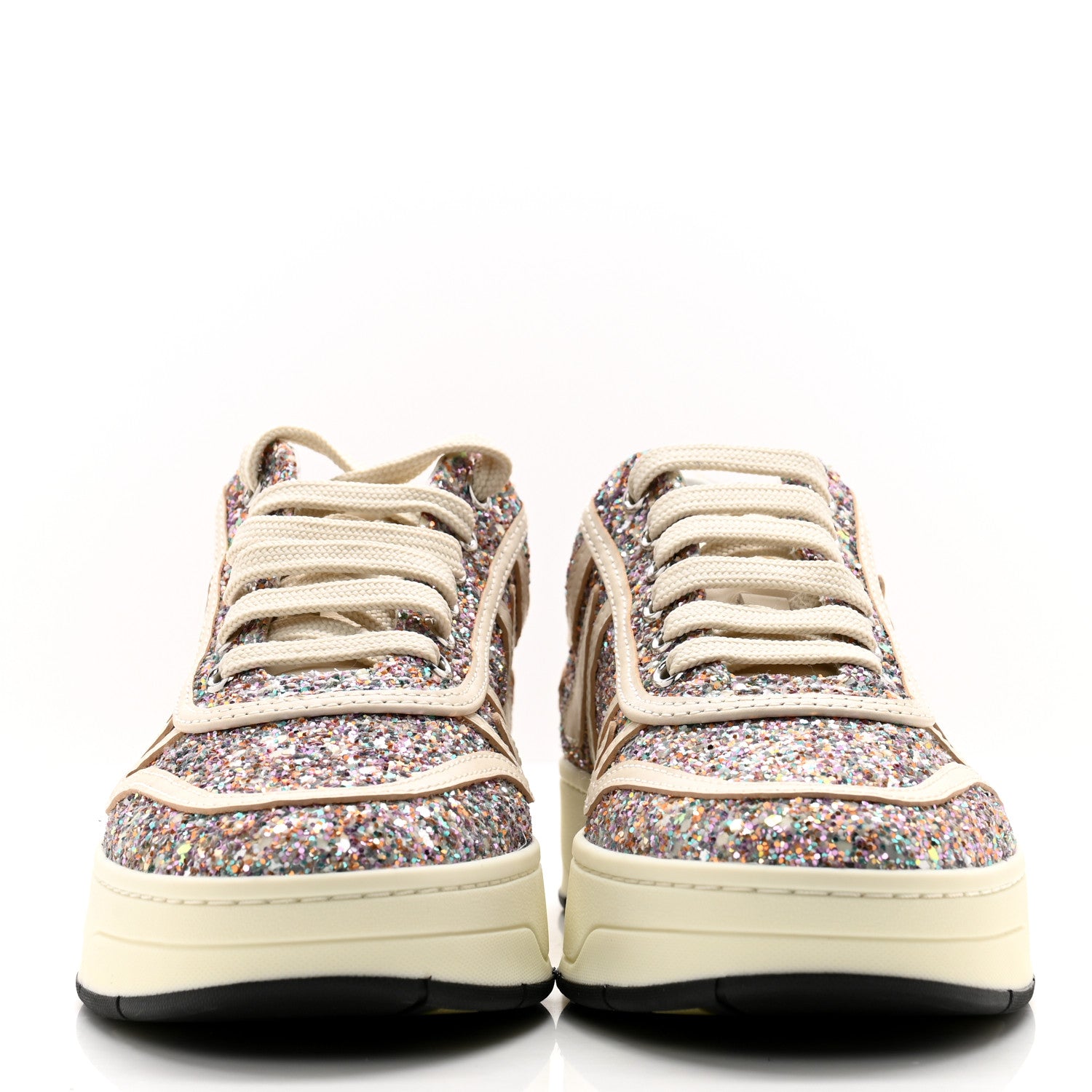 Jimmy Choo Glitter Cash Sneakers 37.5 Ballet Pink 2 of 10