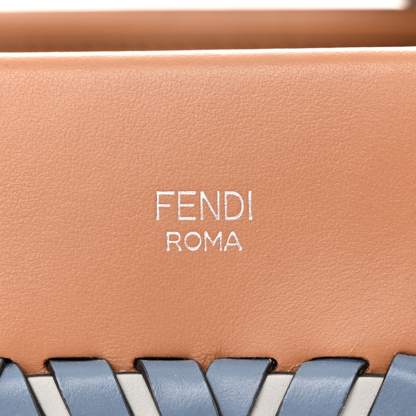 Vitello Century F is Fendi Whipstitch Bi-Color Small Runaway Satchel Orzo Multicolor