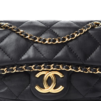 Chanel Calfskin Mini Chain Me Flap Black 10 of 10
