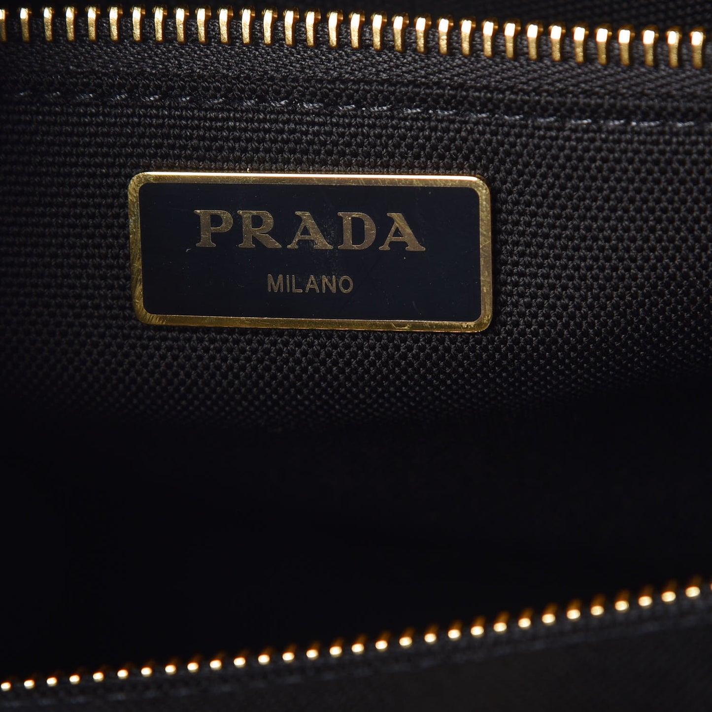 Wicker Canvas Shoulder Bag Black
