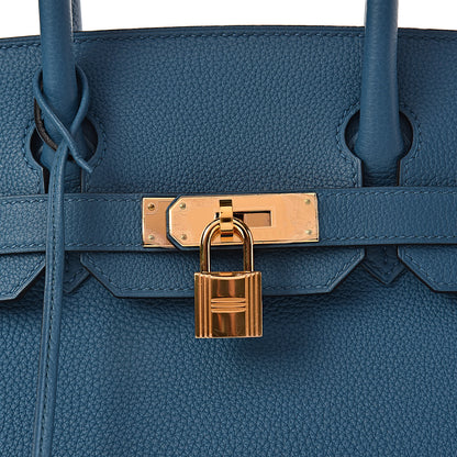 Hermes Togo Birkin 30 Cobalt 9 of 12