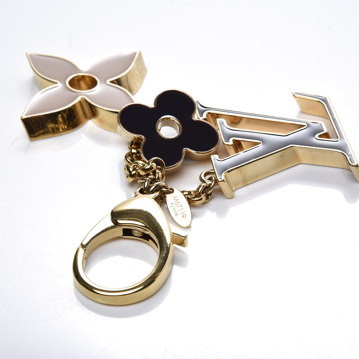 Louis Vuitton Fleur De Monogram Bag Charm Dore 4 of 4