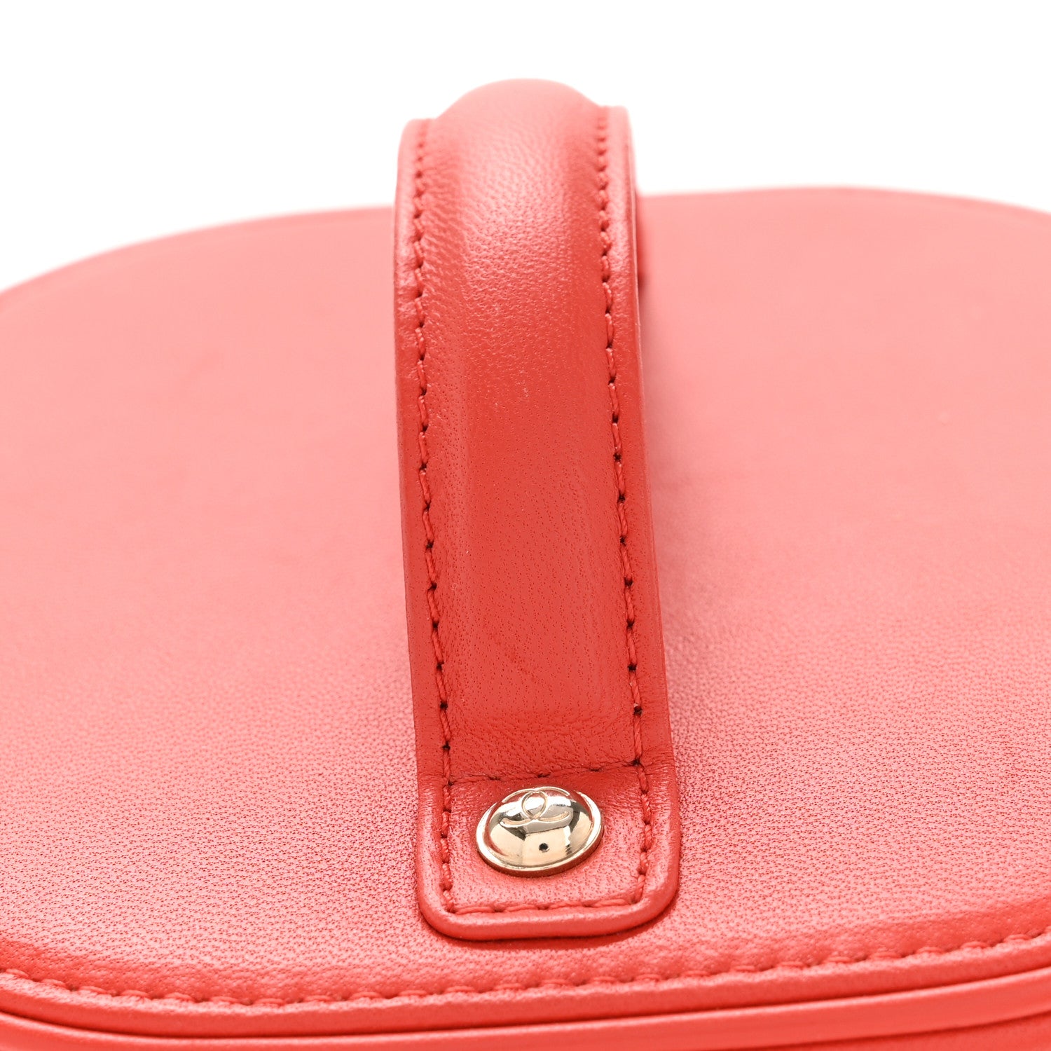 Chanel Lambskin Timeless Vanity Cosmetic Case Red 1830386