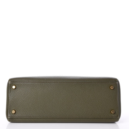 Hermes Togo Kelly Retourne 32 Vert Olive 6 of 31