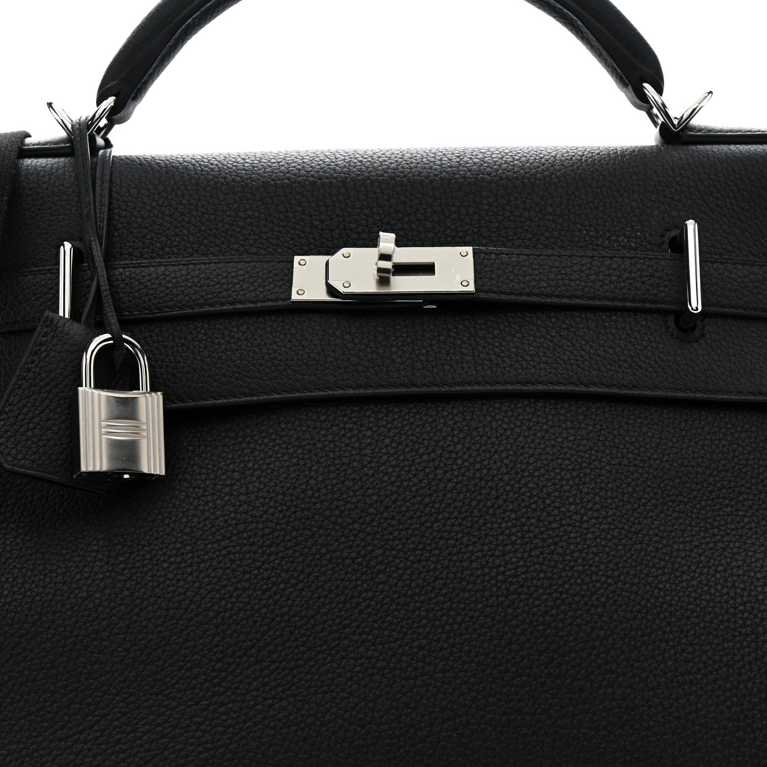 Hermes Togo Maxi Kelly Retourne 42 Black 9 of 12