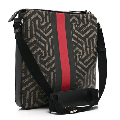 Gucci GG Supreme Monogram Caleido Web Messenger Beige Ebony 3 of 10