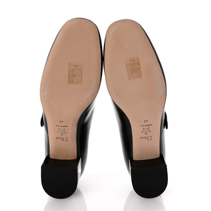 Christian Dior Brushed Calfskin Uniform 30mm Pumps 40 Black 6 of 10