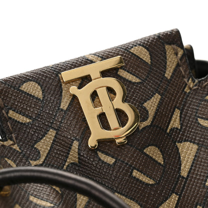 Burberry E-canvas Monogram TB Bucket Bag Bridle Brown 11 of 11