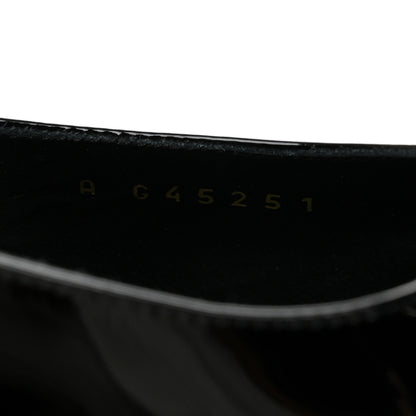 Chanel Patent Calfskin Cap Toe CC Slingback Pumps 36.5 Black 9 of 10