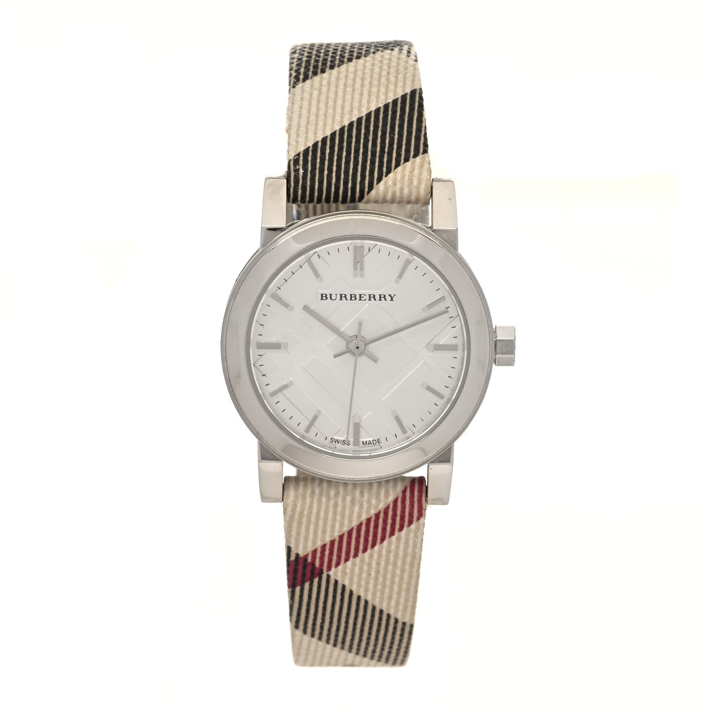 Stainless Steel Calfskin 26mm Nova Check Quartz Watch BU9212