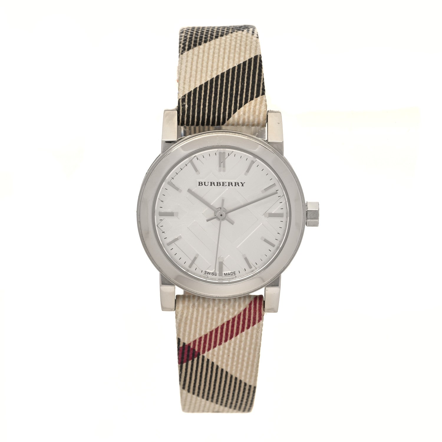 Burberry Stainless Steel Calfskin 26mm Nova Check Quartz Watch BU9212 1 of 5