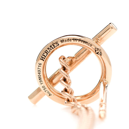 Hermes 18K Rose Gold Echappee Earrings 4 of 5