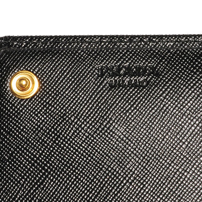 Prada Saffiano Metal Continental Flap Wallet Nero Black 7 of 12